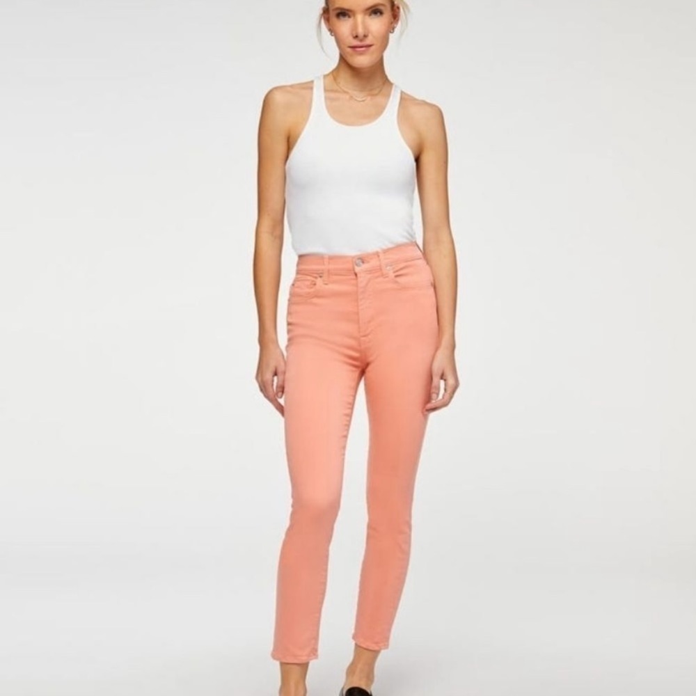 7 For All Mankind Cropped Skinny Jeans, Size 23